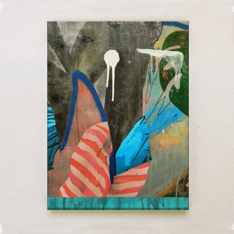 Original Modernism Abstract Painting by Miloš Hronec