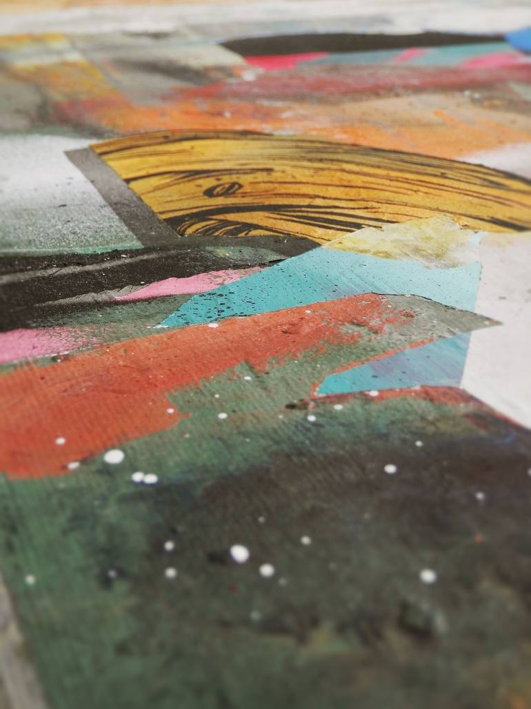 Original Abstract People Painting by Miloš Hronec