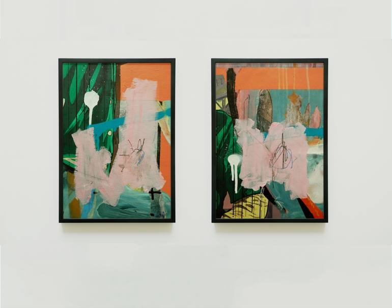 Original Figurative Abstract Painting by Miloš Hronec
