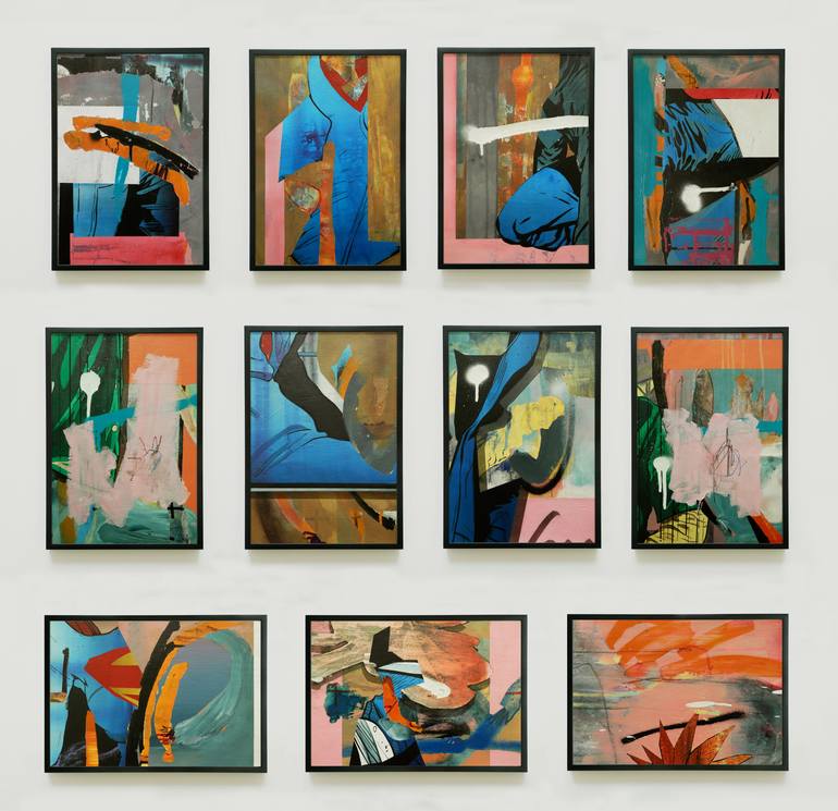 Original Figurative Abstract Painting by Miloš Hronec