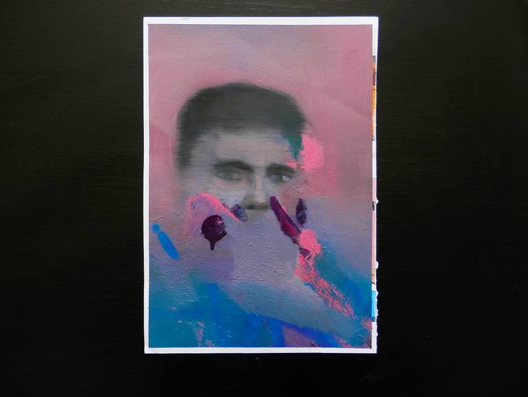 Original Expressionism People Painting by Miloš Hronec