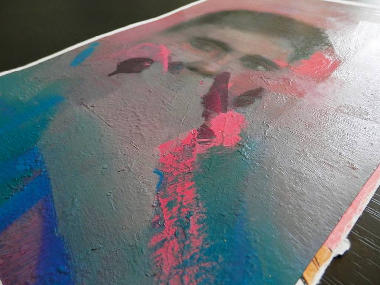 Original Expressionism People Painting by Miloš Hronec