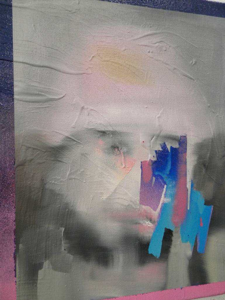 Original Expressionism Portrait Painting by Miloš Hronec