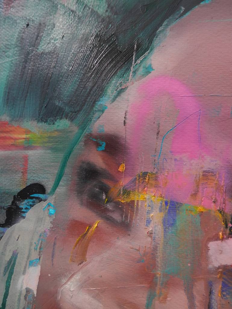 Original Expressionism People Painting by Miloš Hronec