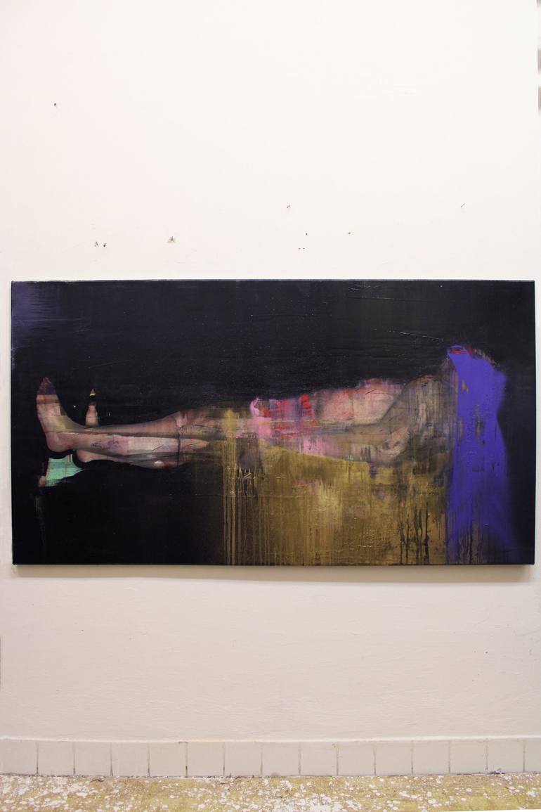 Original Expressionism People Painting by Miloš Hronec