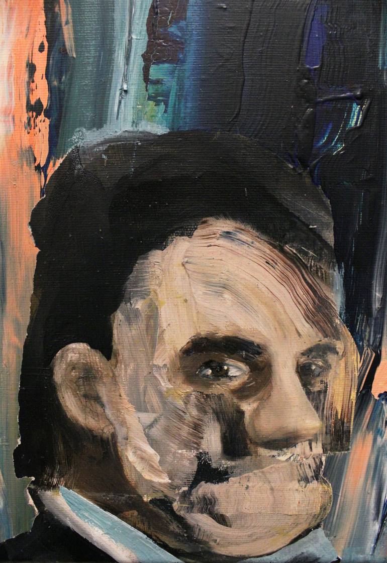 Original Portrait Painting by Miloš Hronec