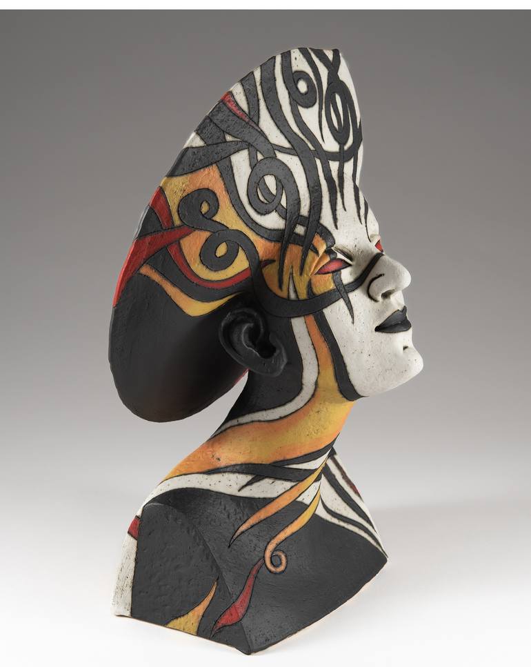 Original Art Deco Women Sculpture by Inna Olshansky