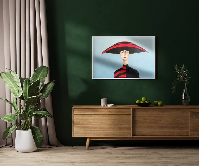 Original Abstract Expressionism Women Painting by Antonio Abril