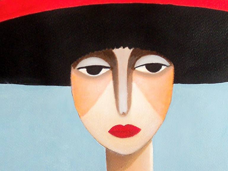 Original Abstract Expressionism Women Painting by Antonio Abril