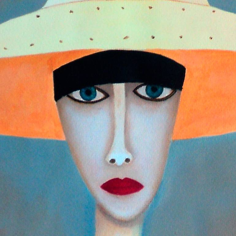 Original Abstract Expressionism Women Painting by Antonio Abril