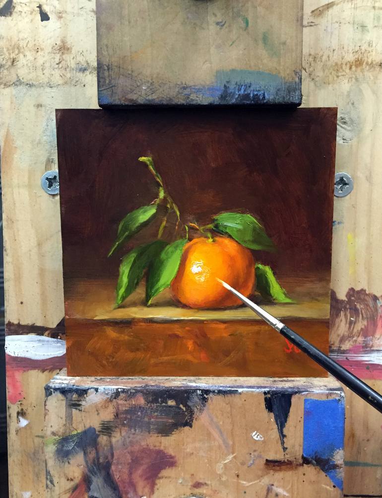 Original Art Deco Still Life Painting by Yana Golikova