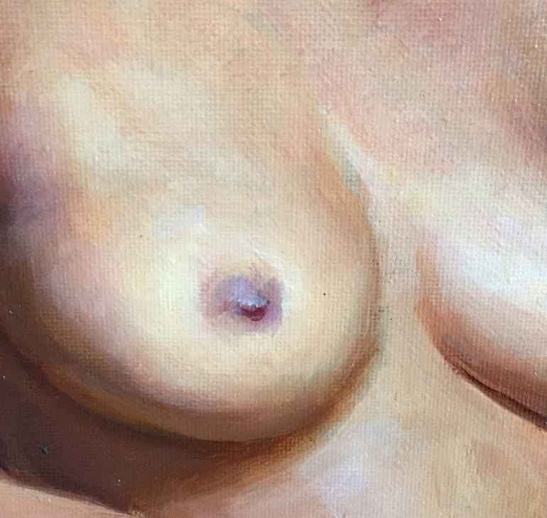Original Figurative Nude Painting by Yana Golikova