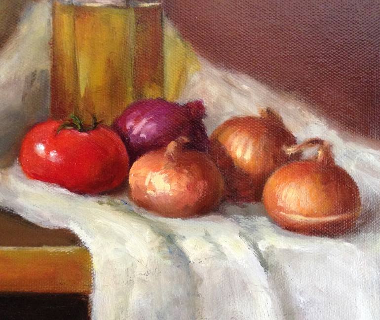 Original Fine Art Still Life Painting by Yana Golikova