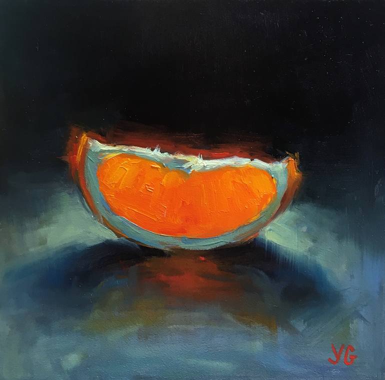 Orange Slice. Original Oil Painting Painting by Yana Golikova