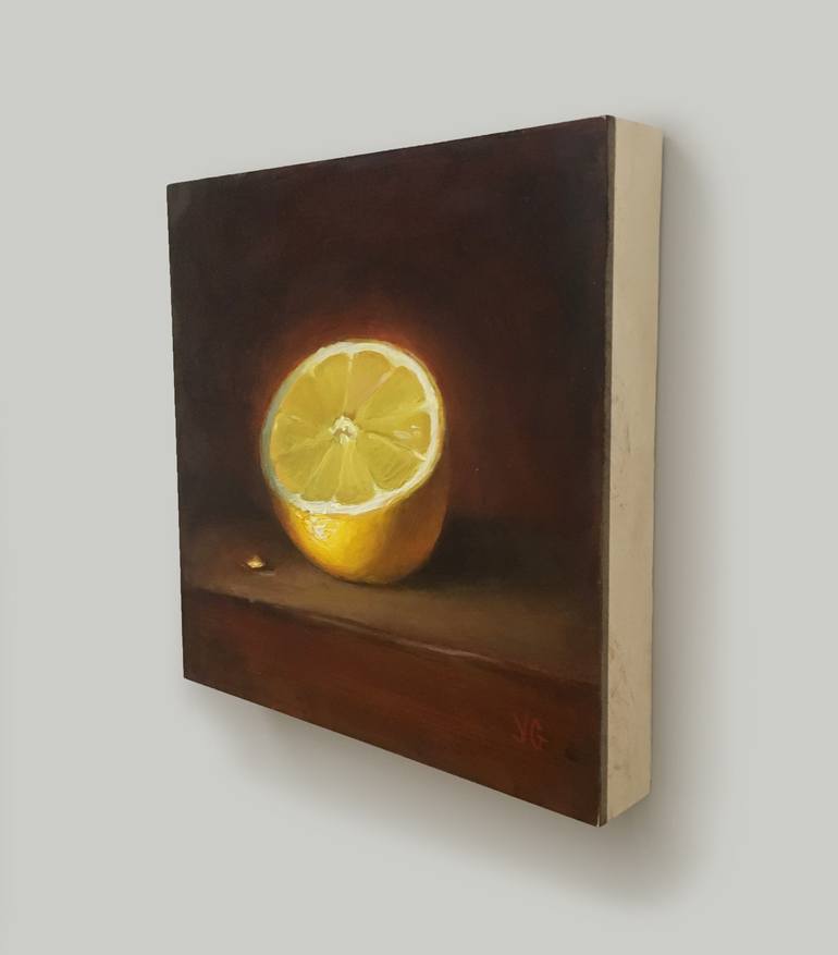 Lemon. Original oil painting Painting by Yana Golikova