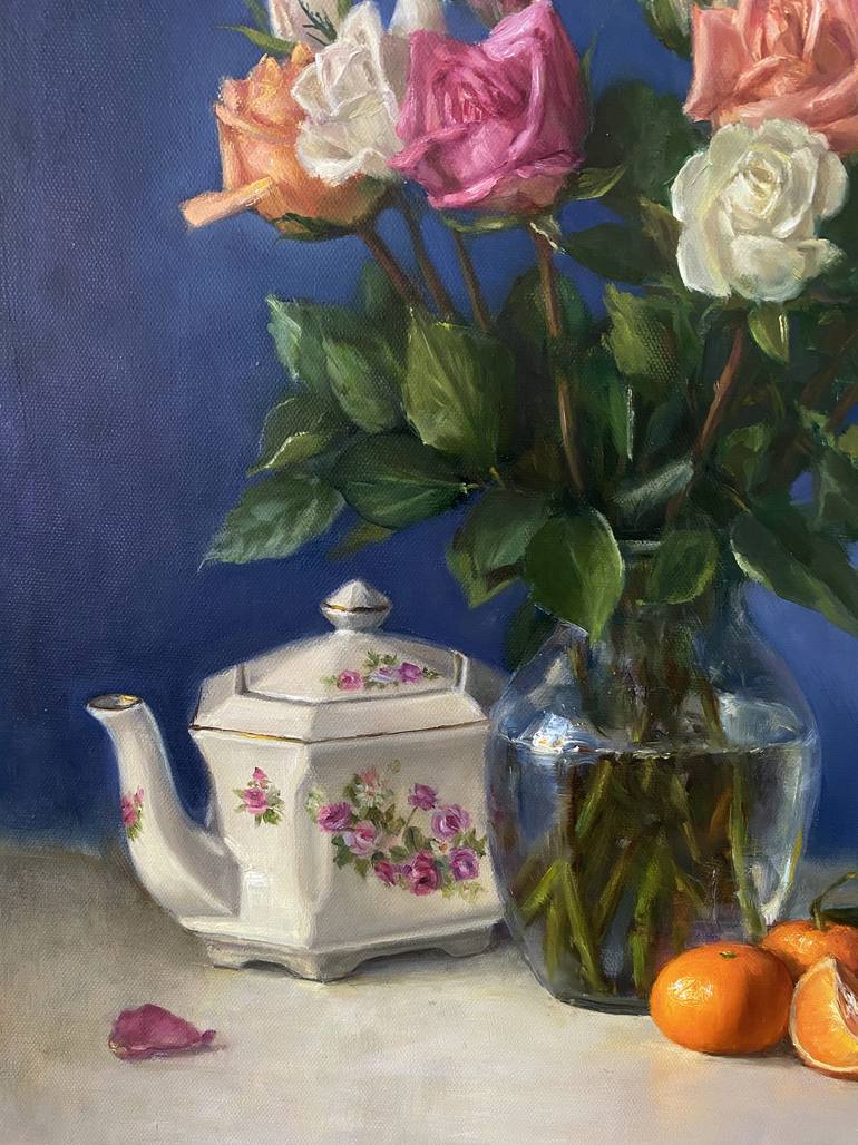 Original Floral Painting by Yana Golikova