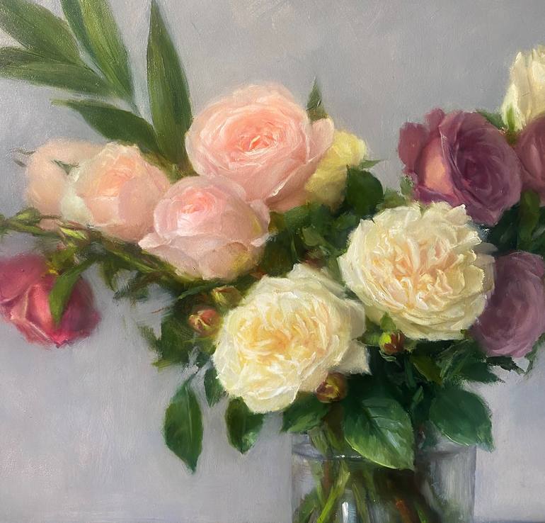 Original Fine Art Floral Painting by Yana Golikova