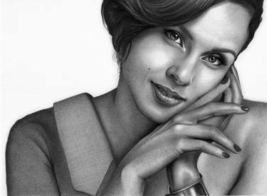 Print of Photorealism Portrait Drawings by Dayron Villaverde