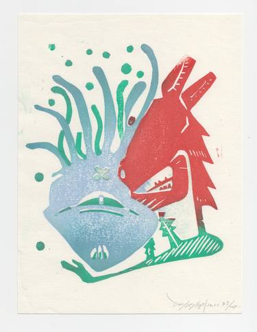 Print of Abstract Animal Printmaking by Van Tsao