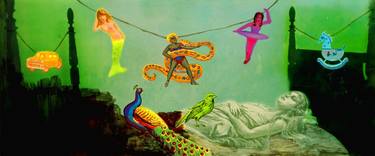 Original Surrealism Fantasy Collage by shelli tollman