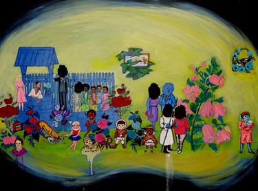 Original Expressionism Children Paintings by shelli tollman