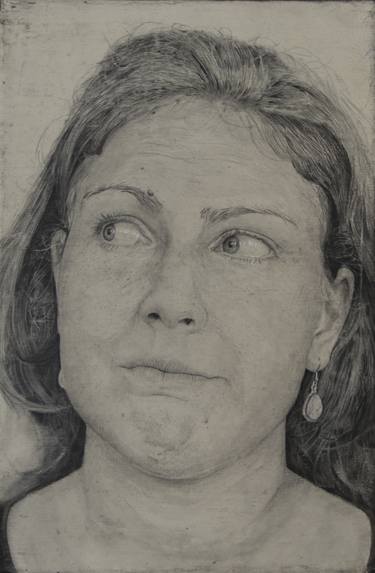 Print of Realism Portrait Drawings by Dejan Krstić