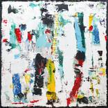 Tango White Abstract by Shawn Mcnulty