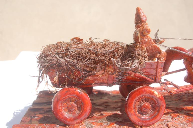 Original Photorealism Horse Sculpture by Catalin Sandra