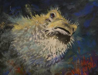 Original Expressionism Fish Paintings by Judith Smith