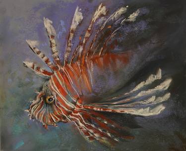 Original Expressionism Fish Paintings by Judith Smith