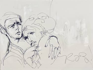 Original Expressionism Cinema Drawings by Rebecca Russo