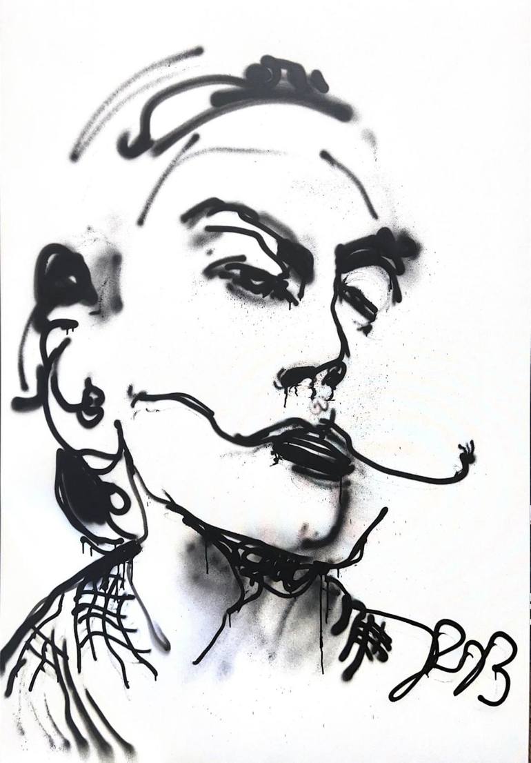 Original Surrealism Pop Culture/Celebrity Paintings by Rebecca Russo