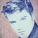 Elvis digital  portrait by Frini Samara