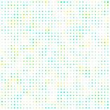 halftonepattern in blue and yellow by Frini Samara