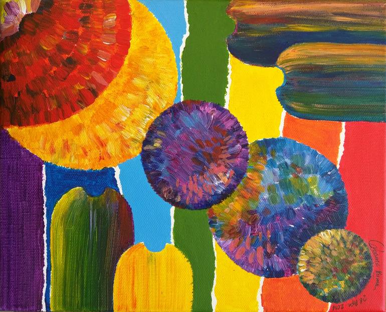 Original Contemporary Abstract Painting by Seema Kumar
