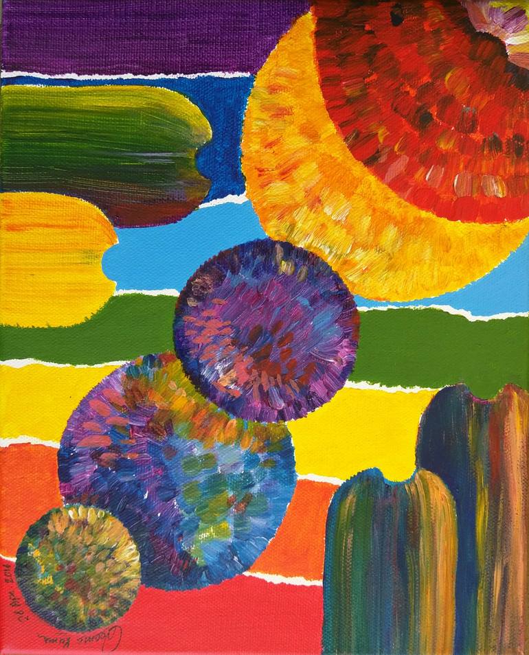 Original Contemporary Abstract Painting by Seema Kumar