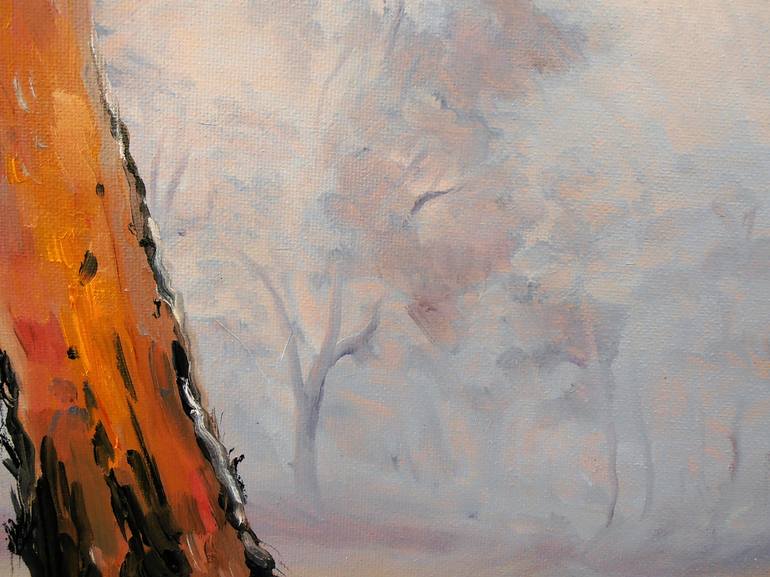 Original Impressionism Tree Painting by Michael Nicholson