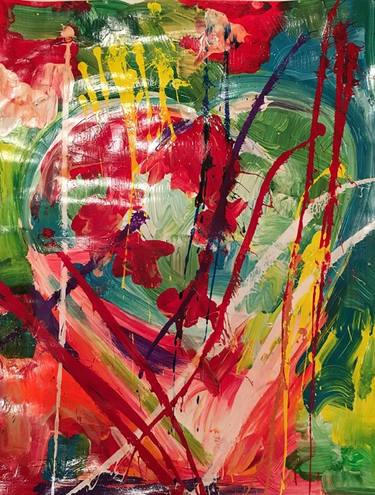 Original Abstract Expressionism Love Paintings by Anne Grey