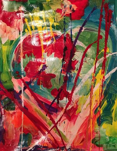 Original Abstract Love Paintings by Anne Grey