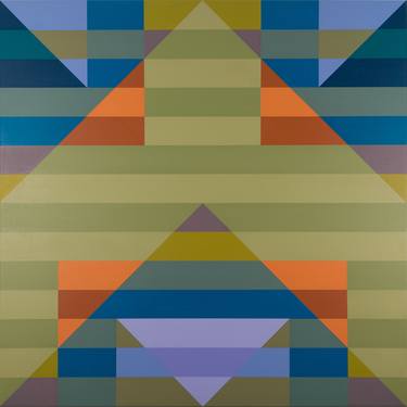 Original Abstract Geometric Paintings by Karen Freedman