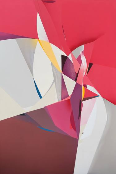 Original Cubism Abstract Paintings by Moises Ortiz