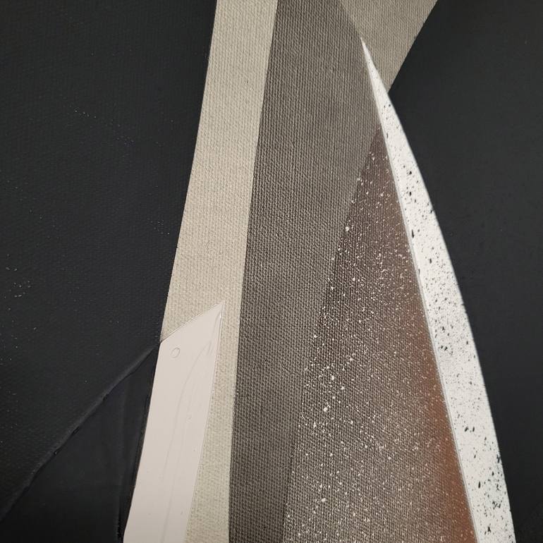 Original Art Deco Abstract Painting by Moises Ortiz