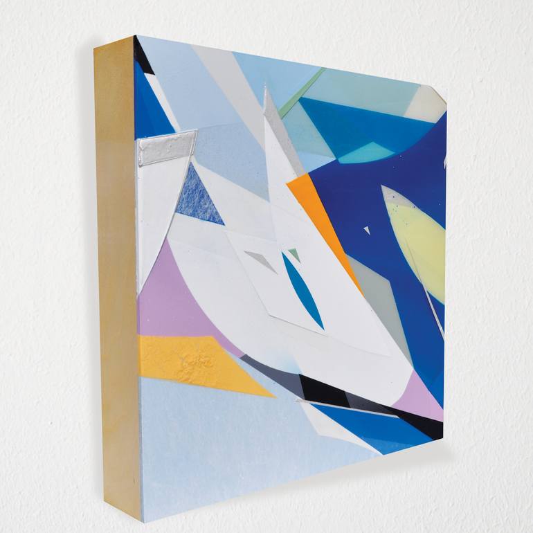 Original Abstract Geometric Painting by Moises Ortiz