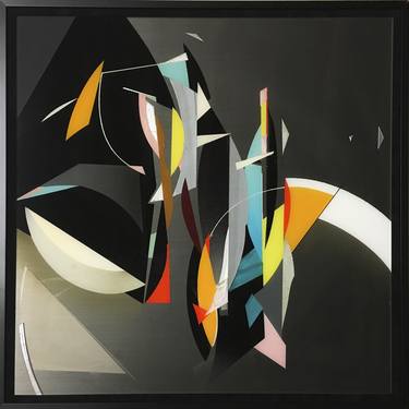 Print of Cubism Abstract Paintings by Moises Ortiz