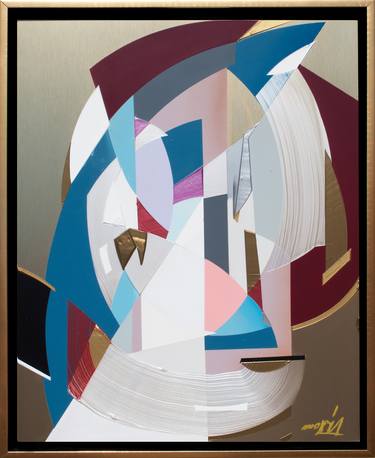 Print of Cubism Abstract Paintings by Moises Ortiz