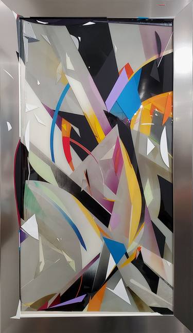 Print of Cubism Abstract Paintings by Moises Ortiz