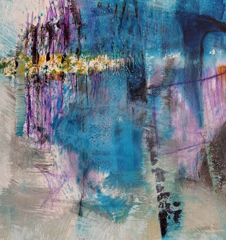 Original Abstract Expressionism Abstract Painting by Sejben Lajos
