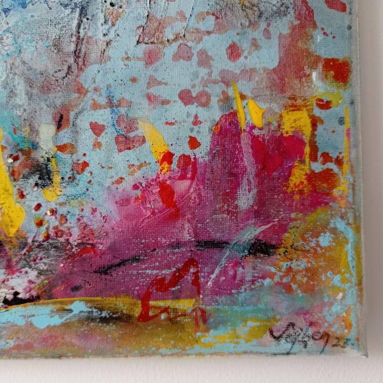 Original Abstract Expressionism Abstract Painting by Sejben Lajos