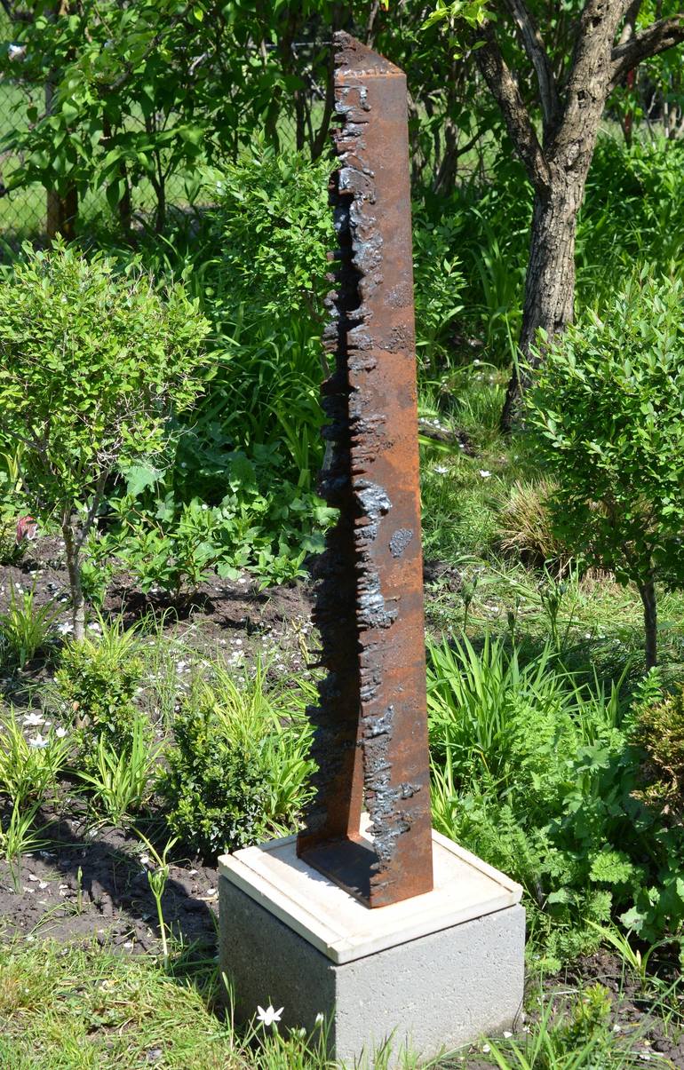 Original Abstract Garden Sculpture by Sejben Lajos