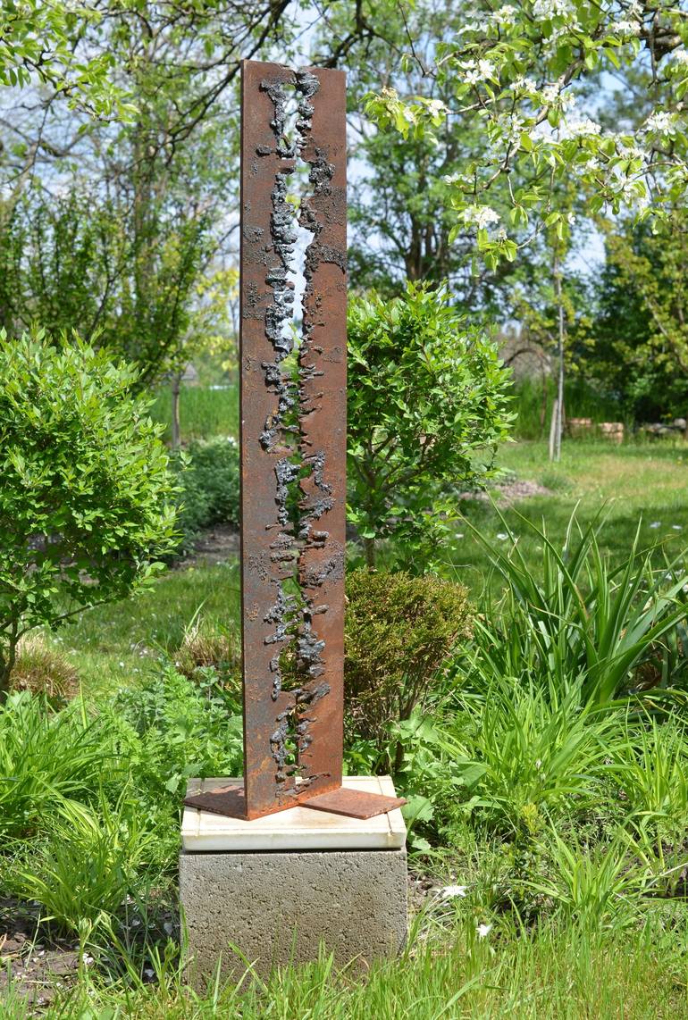 Original Abstract Garden Sculpture by Sejben Lajos